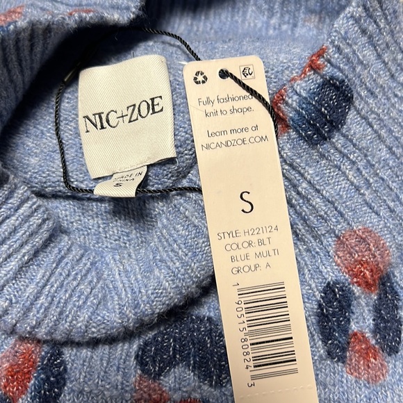 Nic+zoe Cozy up Tracks Turtleneck Sweater - Picture 4 of 5